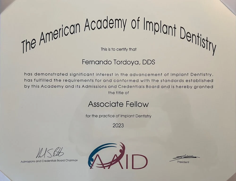 Dr. Fernando Tordoya, DDS,FAGD AFAAID Picture 10