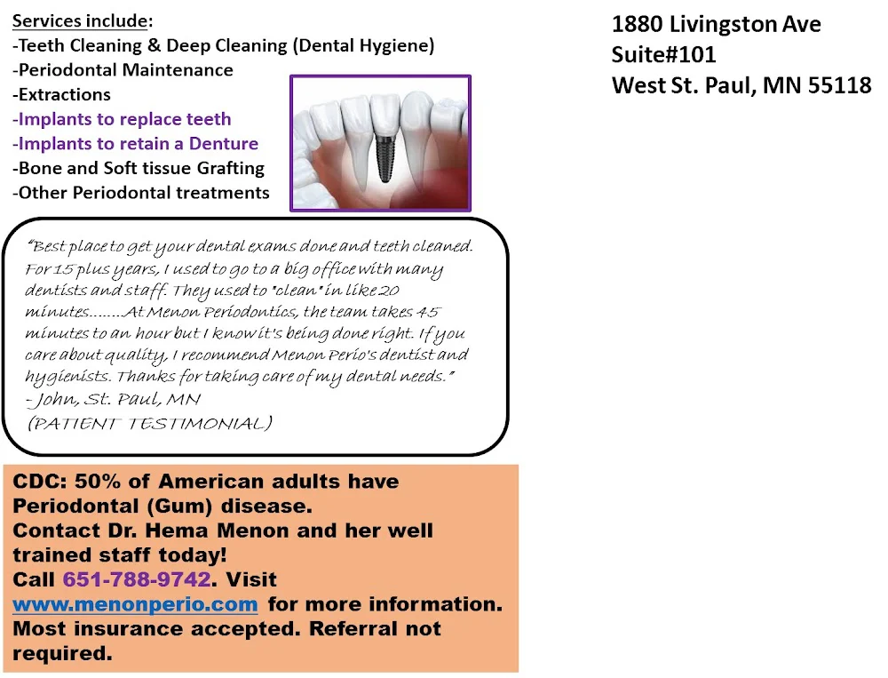 Menon Periodontics and Implants, LLC Picture 7