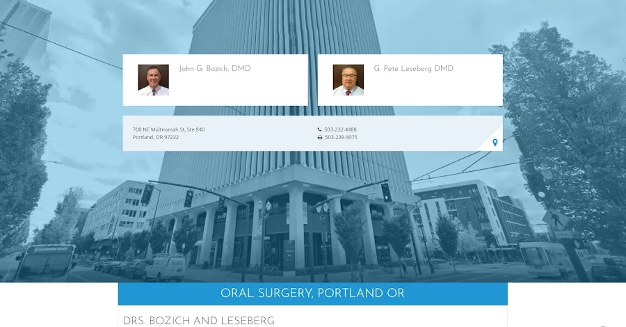 Dr Bozich and Dr Leseberg ORAL SURGERY Picture 2