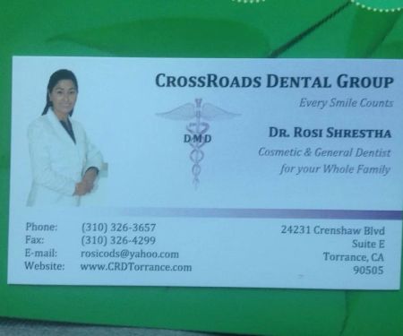 Dr. Rosi Shrestha, DMD, Crossroads dental group
