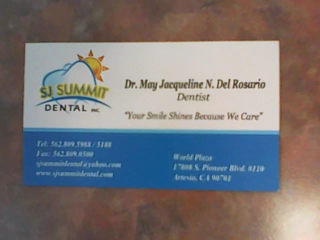 SJ SUMMIT DENTAL (Navoa-Del Rosario, May Jacqueline C. DDS Picture 1